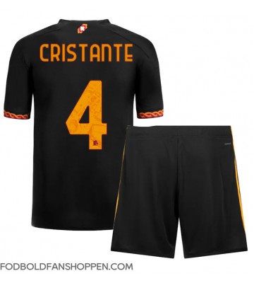 AS Roma Bryan Cristante #4 Tredjetrøje Børn 2023-24 Kortærmet (+ Korte bukser)